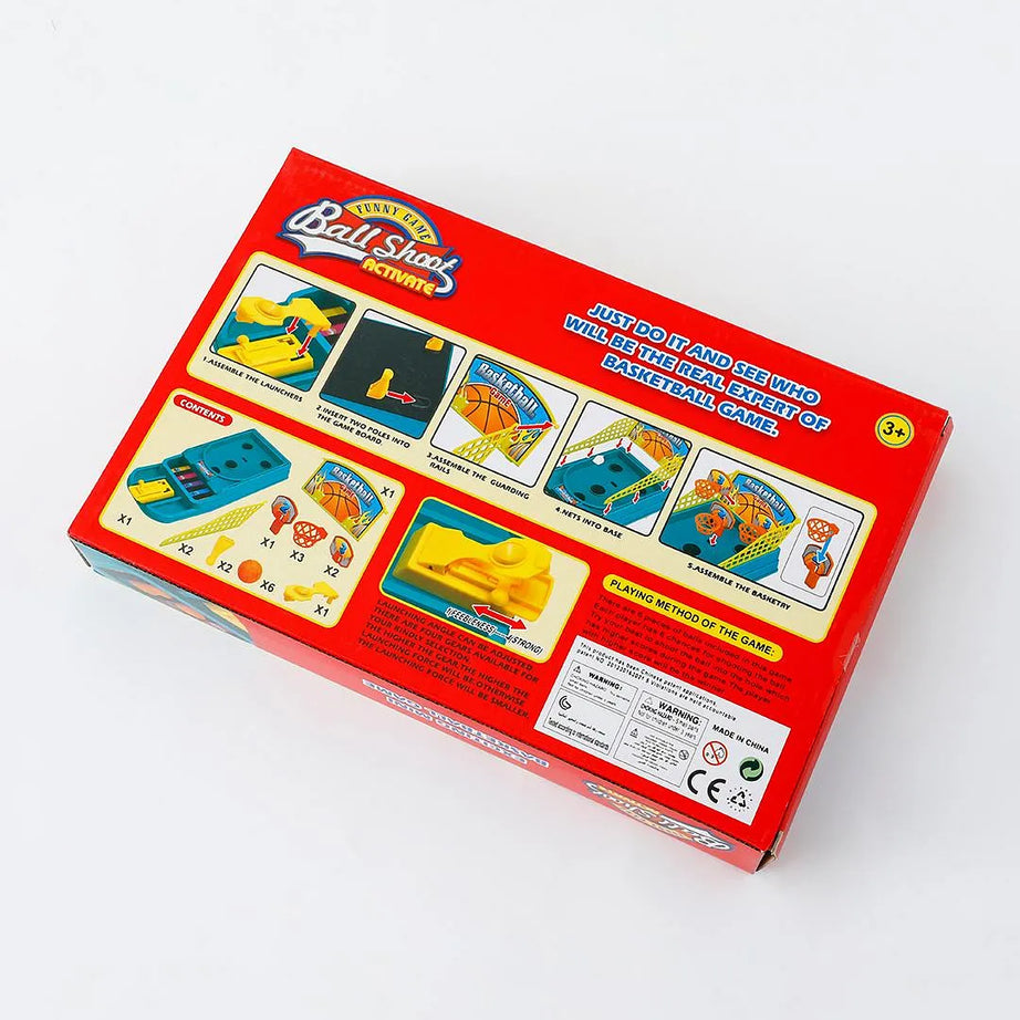 لعبة كرة السلة الصغيرة للأطفال التي تعتمد على إطلاق الكرة بالأصابع