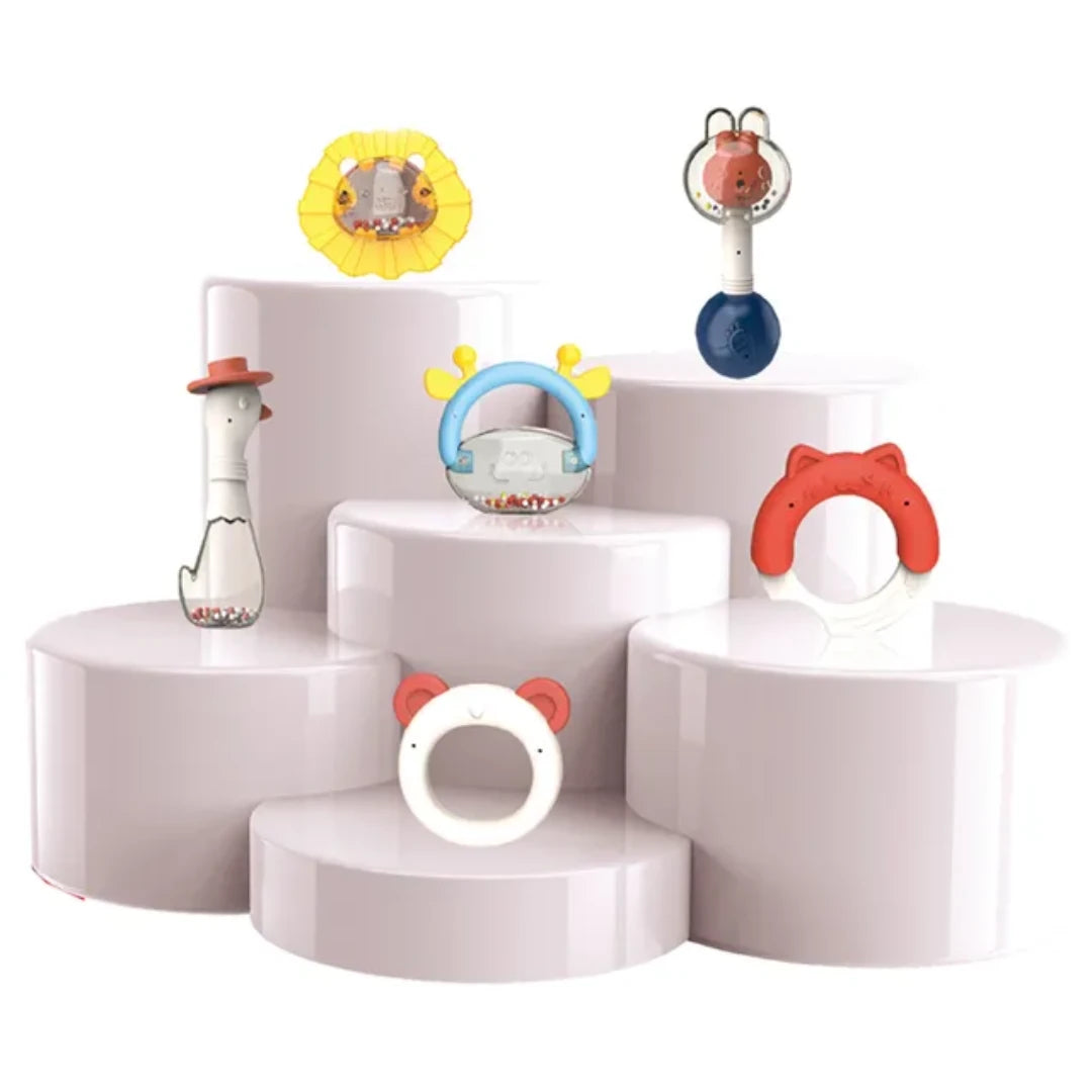 YOUBEIEN ANIMAL NON TOXIC BABY RATTLE 6PCS