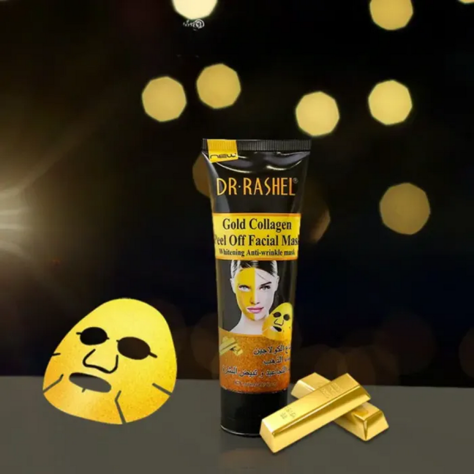 قناع تقشير الوجه بالكولاجين الذهبي من دكتور راشيل 120 مل