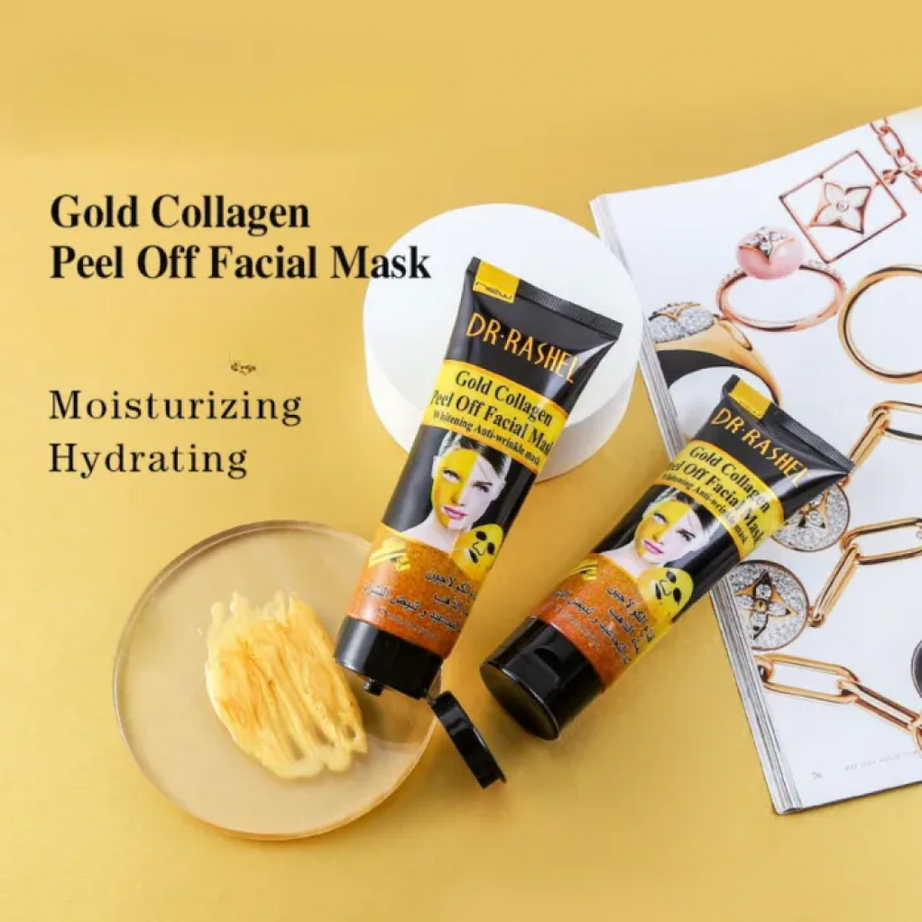 قناع تقشير الوجه بالكولاجين الذهبي من دكتور راشيل 120 مل