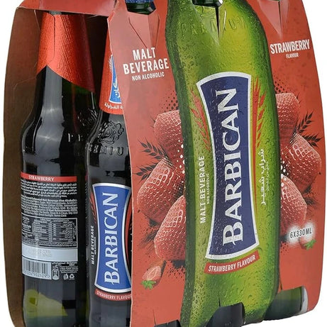 BARBICAN NON ALCOHOLIC STRAWBERRY MALT BEVERAGE 330ML