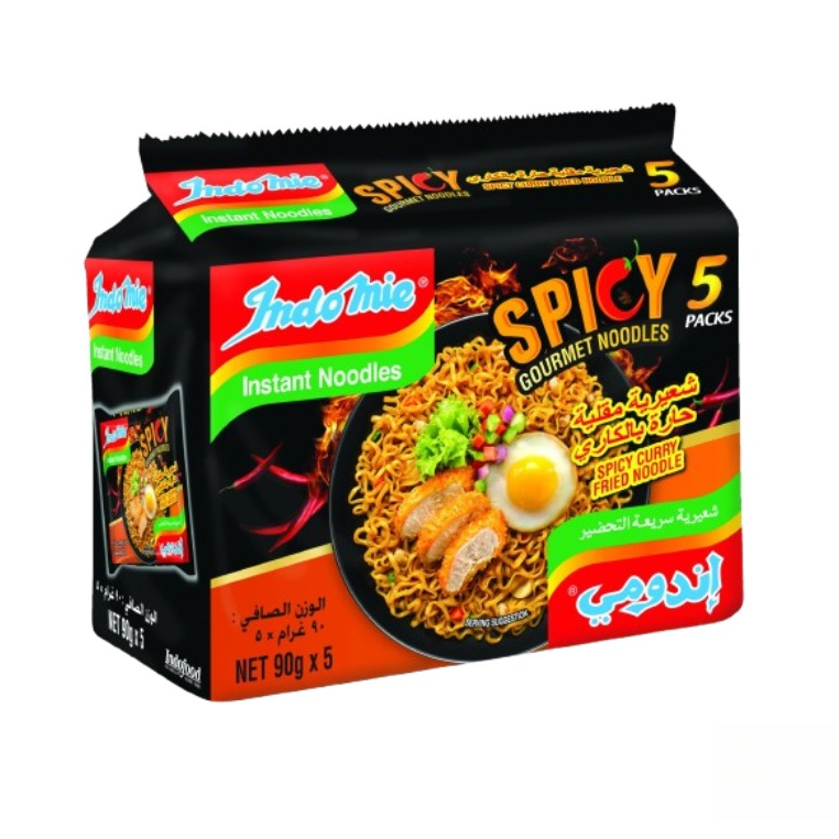 INDOMIE SPICY CURRY INSTANT FRIED NOODLES 90GM