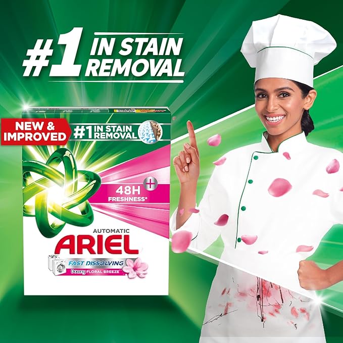 ARIEL AUTOMATIC DOWNY FLORAL BREEZE FAST DISSOLVING WASHING POWDER