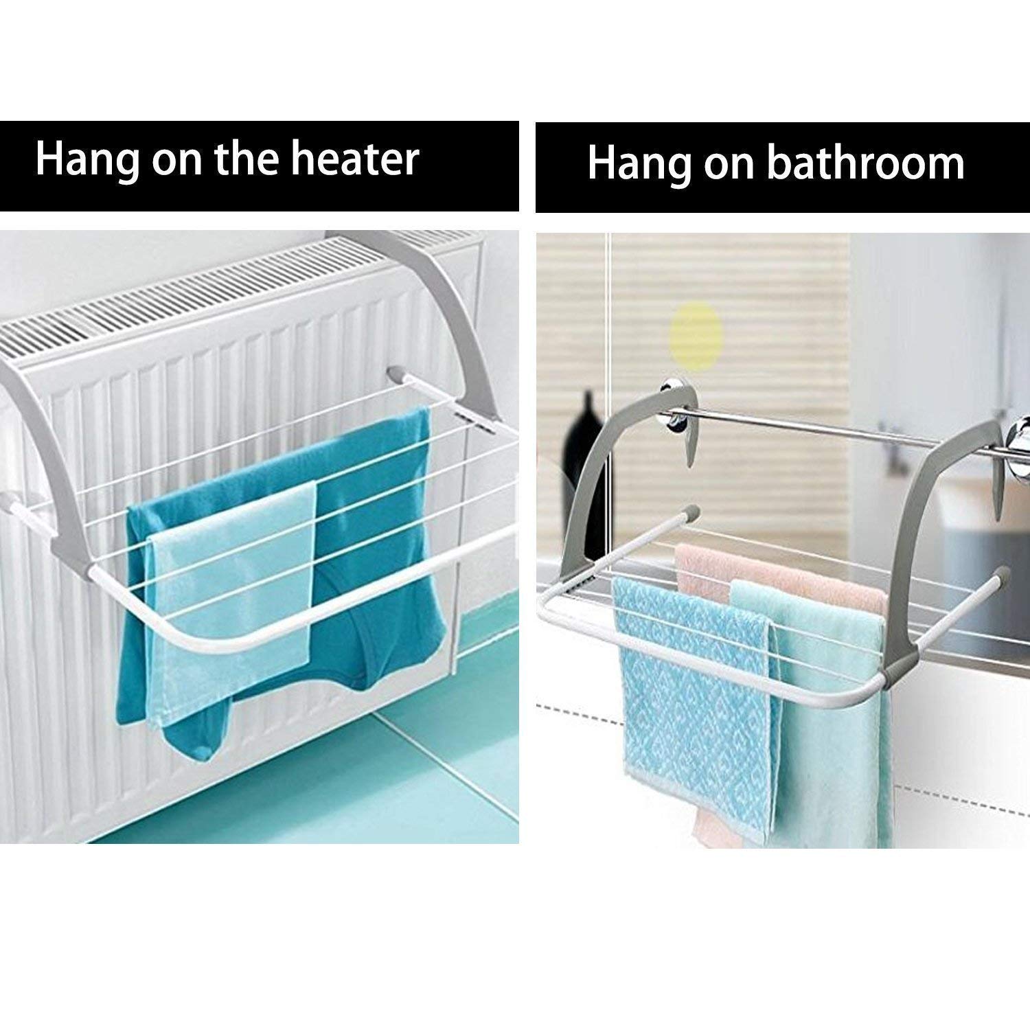 LAVISH ADJUSTABLE FOLDING CLOTHING DRYING RACK HOLDER