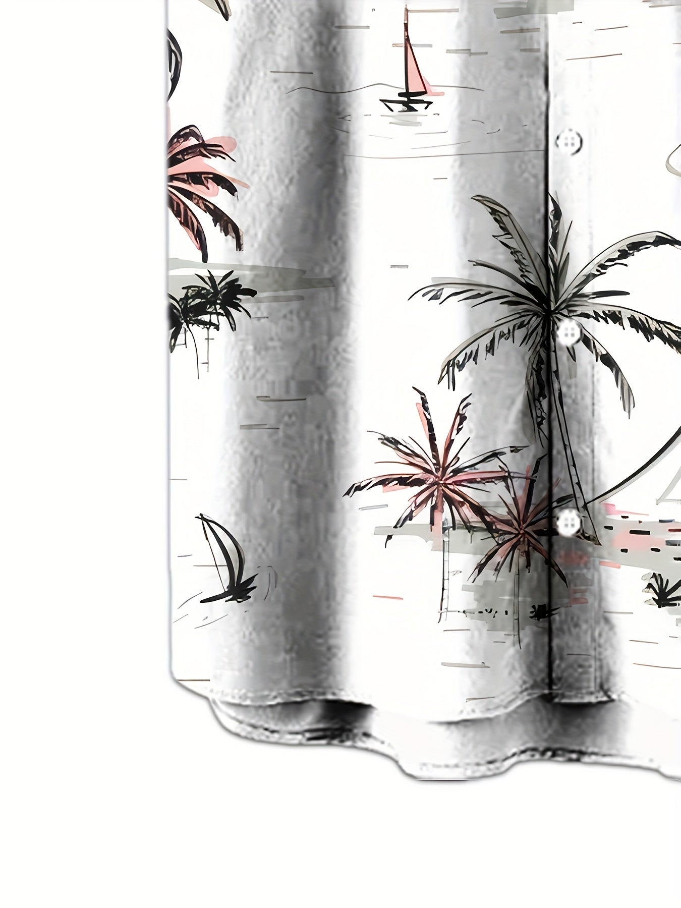 STYLISH MEN'S TRENDY PALM SHORT SLEEVES SHIRT