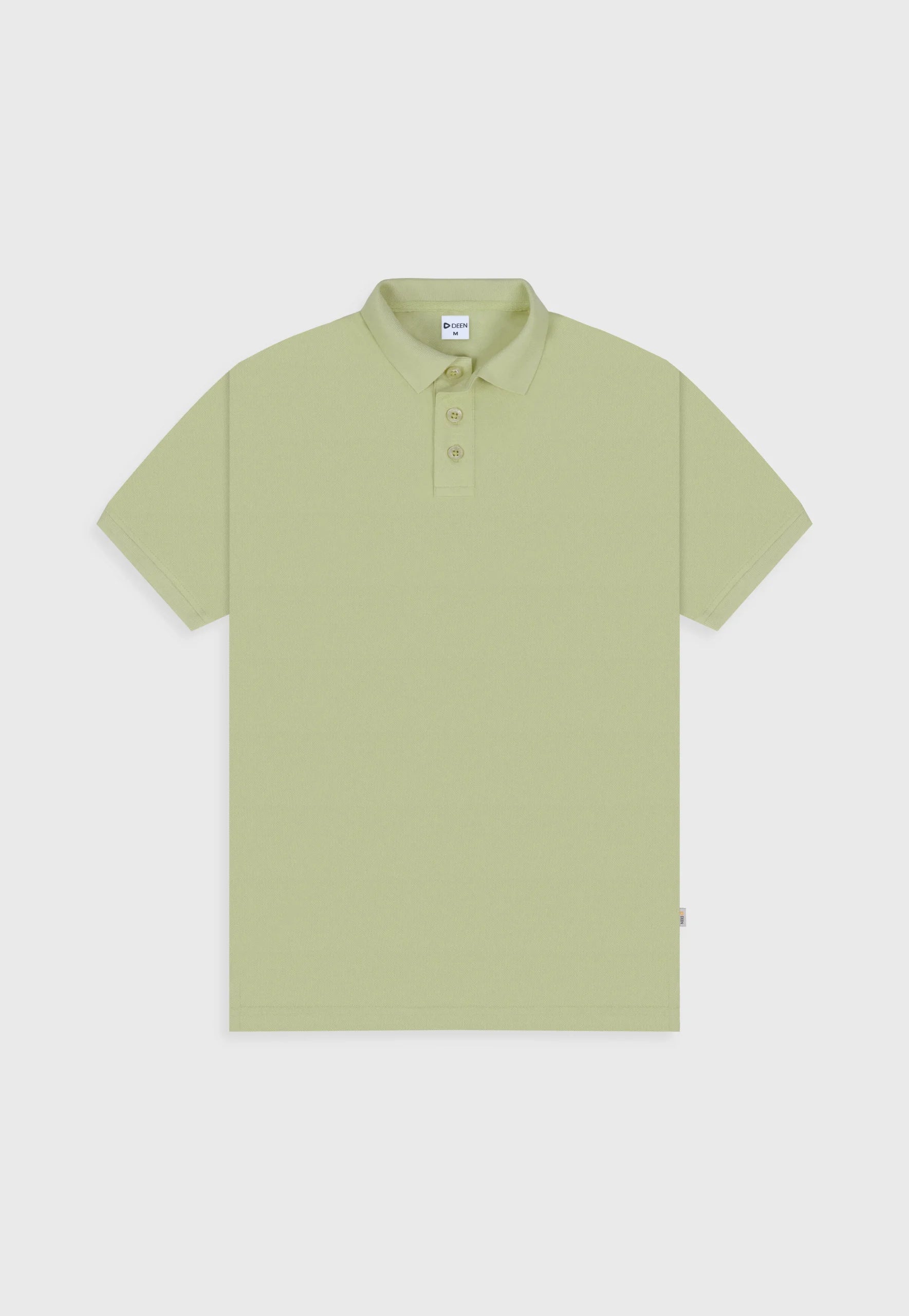 MEN'S STYLISH CASUAL OUTING OLIVE GREEN POLO SHIRT