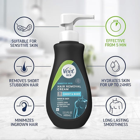 كريم إزالة الشعر فيت للرجال للبشرة الحساسة 400 مل