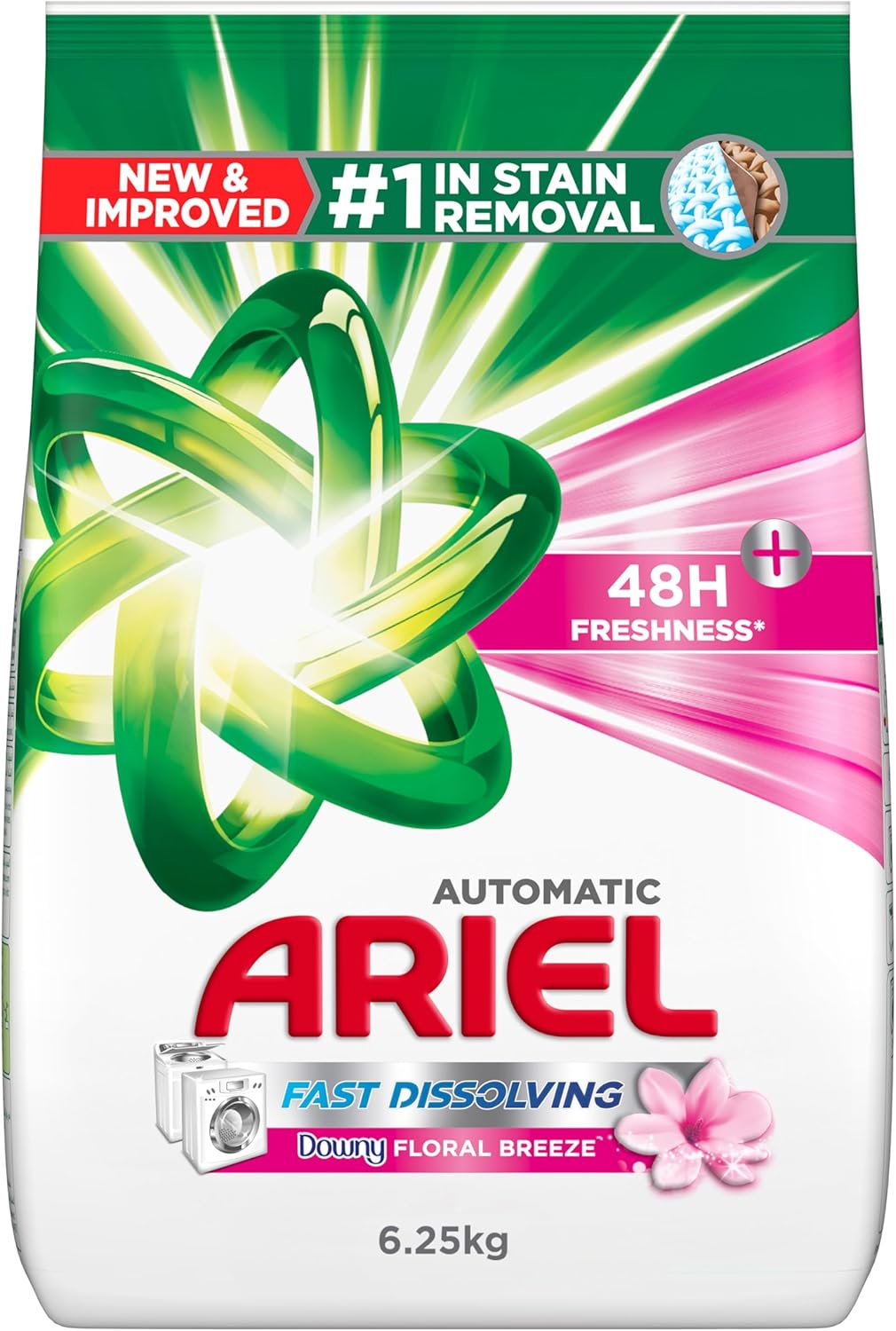 ARIEL AUTOMATIC DOWNY FLORAL BREEZE FAST DISSOLVING WASHING POWDER