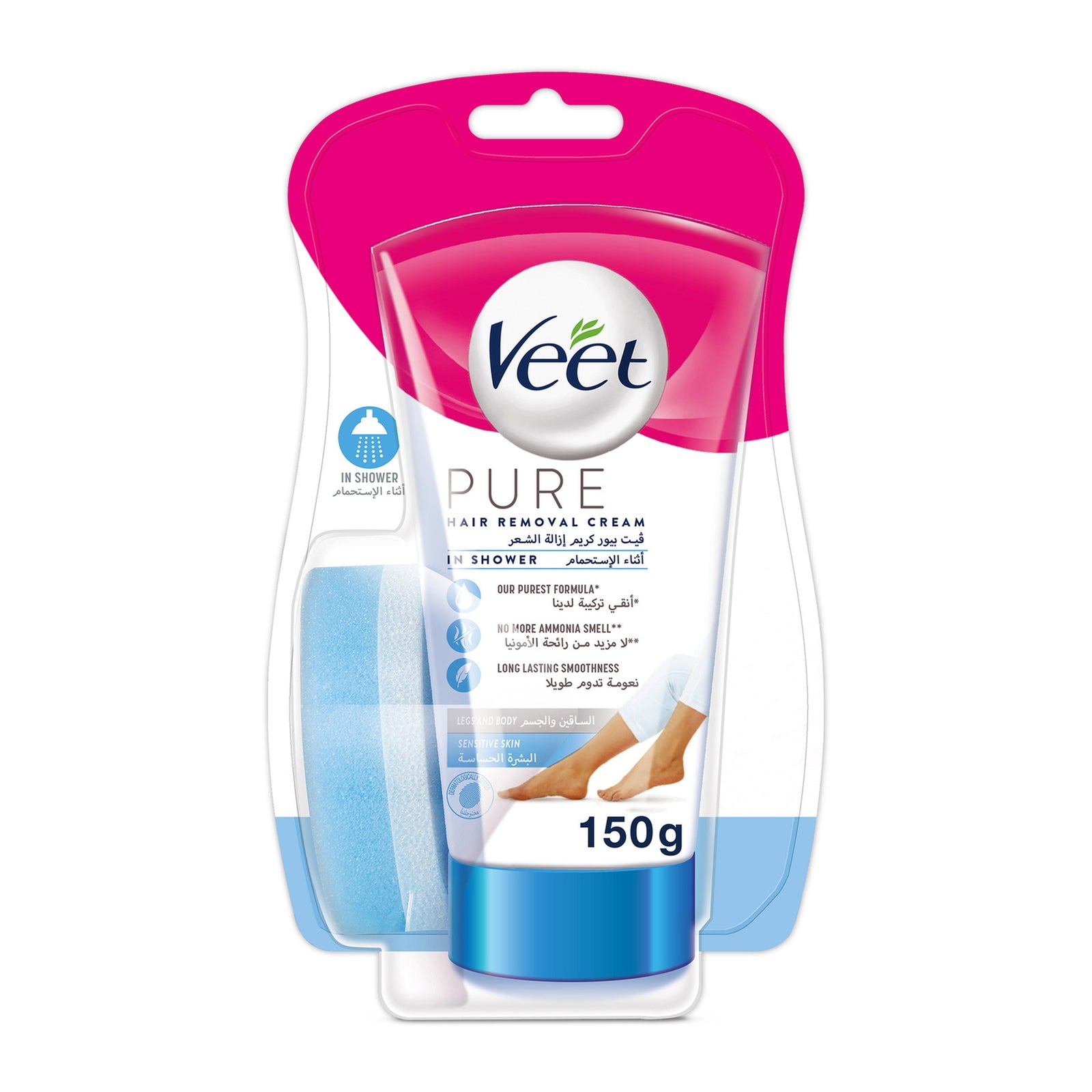 VEET PURE HAIR REMOVAL CREAM IN SHOWER 150GM