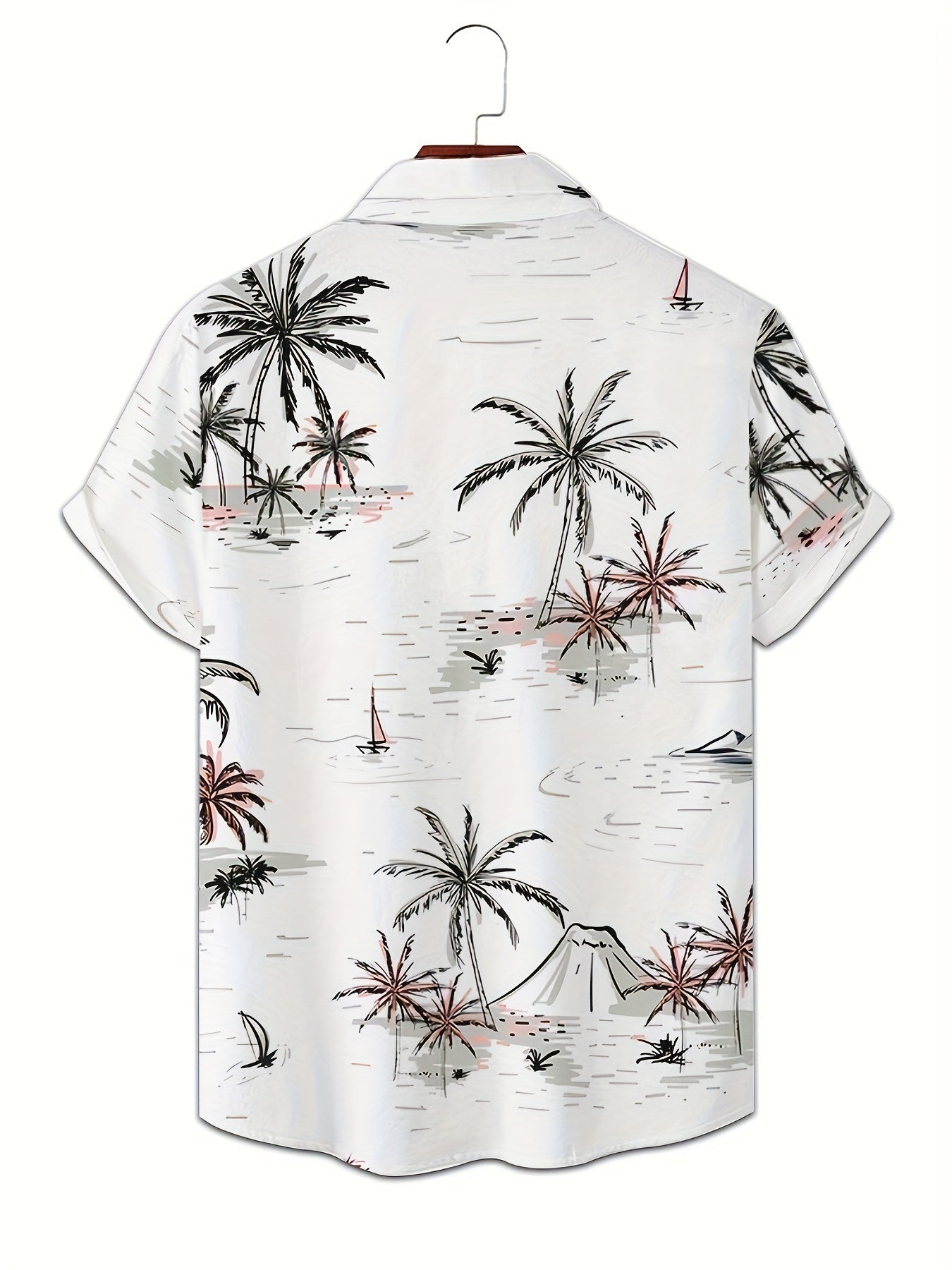 STYLISH MEN'S TRENDY PALM SHORT SLEEVES SHIRT