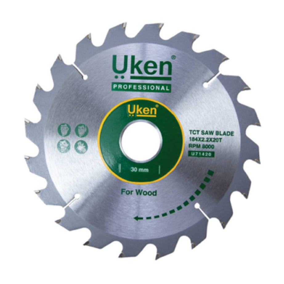 UKEN TCT SOFT WOOD CUTTING BLADE 184MM