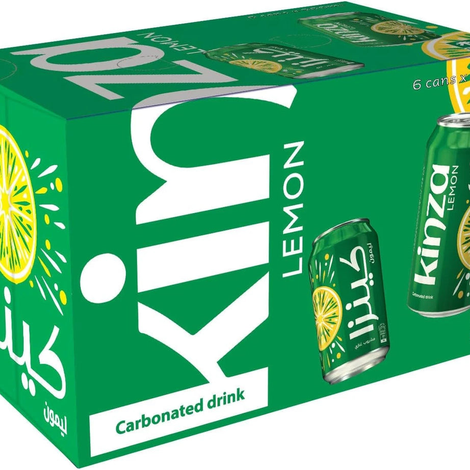 KINZA LEMON CARBONATED CAN SOFT DRINK