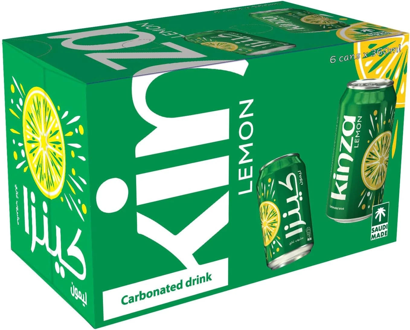 KINZA LEMON CARBONATED CAN SOFT DRINK