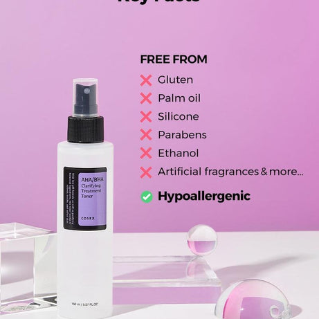تونر كوسركس AHA/BHA لتنقية البشرة 150 مل