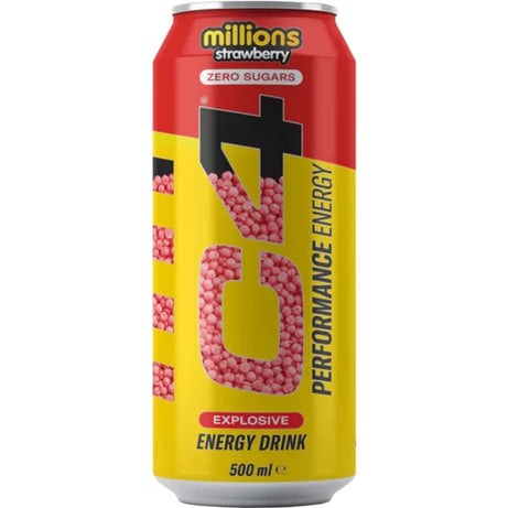 CELLUCOR C4 ENERGY DRINK ZERO SUGAR MILLIONS STRAWBERRY FLAVOR 500ML