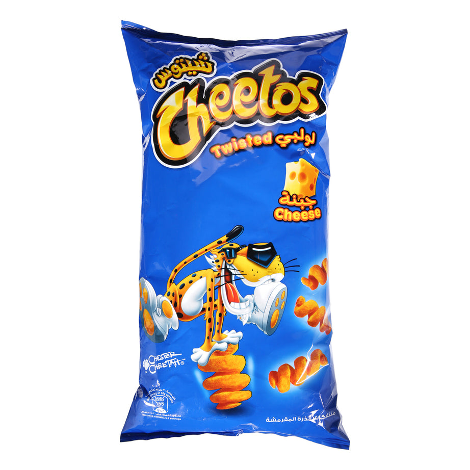 CHEETOS CHEESE FLAVOR CORN PUFFED TWISTED CHEESE 160GM