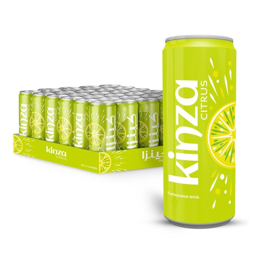 KINZA CITRUS CARBONATED CAN SOFT DRINK