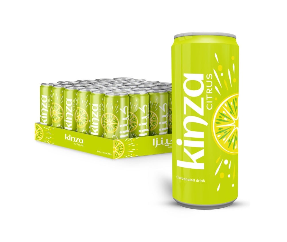 KINZA CITRUS CARBONATED CAN SOFT DRINK