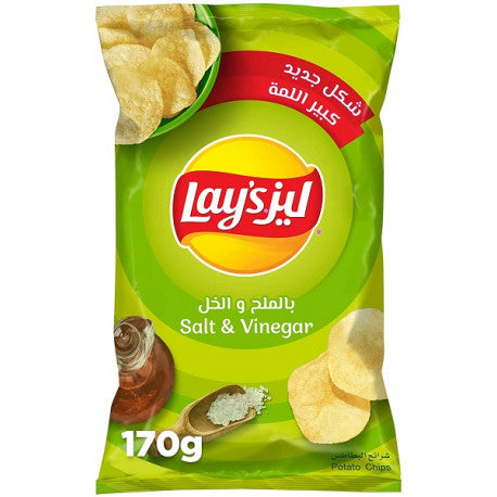 رقائق البطاطس بنكهة الملح والخل الطبيعية من ليز 40 جرام