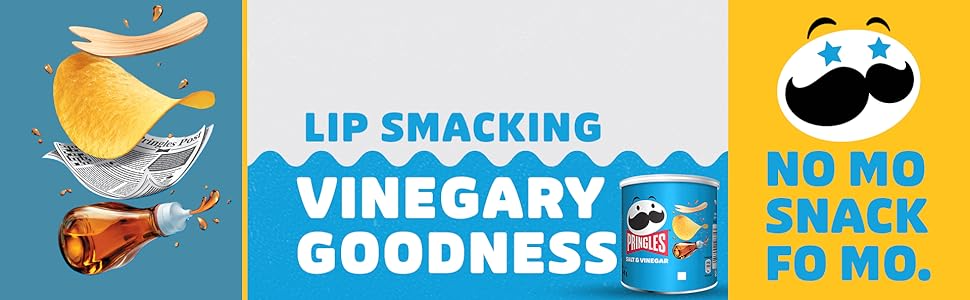 PRINGLES SALT & VINEGAR FLAVOURED CRISPS