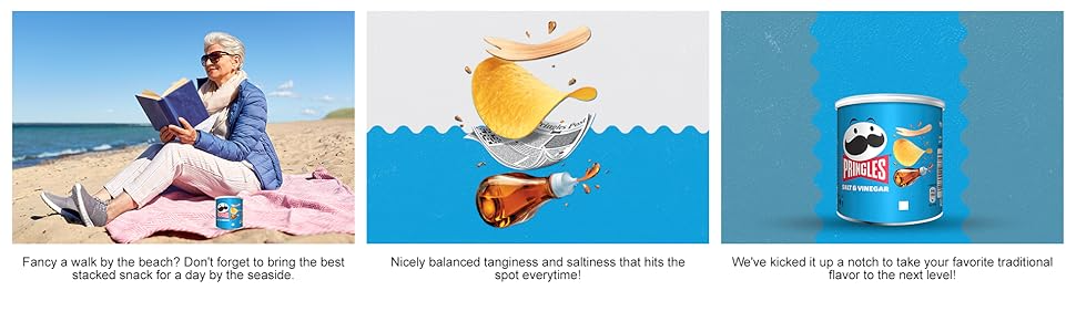 PRINGLES SALT & VINEGAR FLAVOURED CRISPS