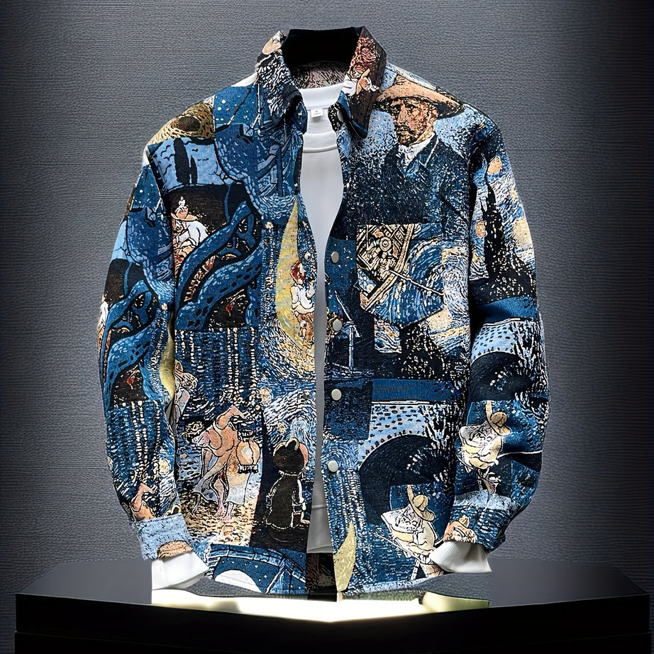 MEN'S CASUAL STREET STYLE SLIM FIT LONG SLEEVE SHIRT