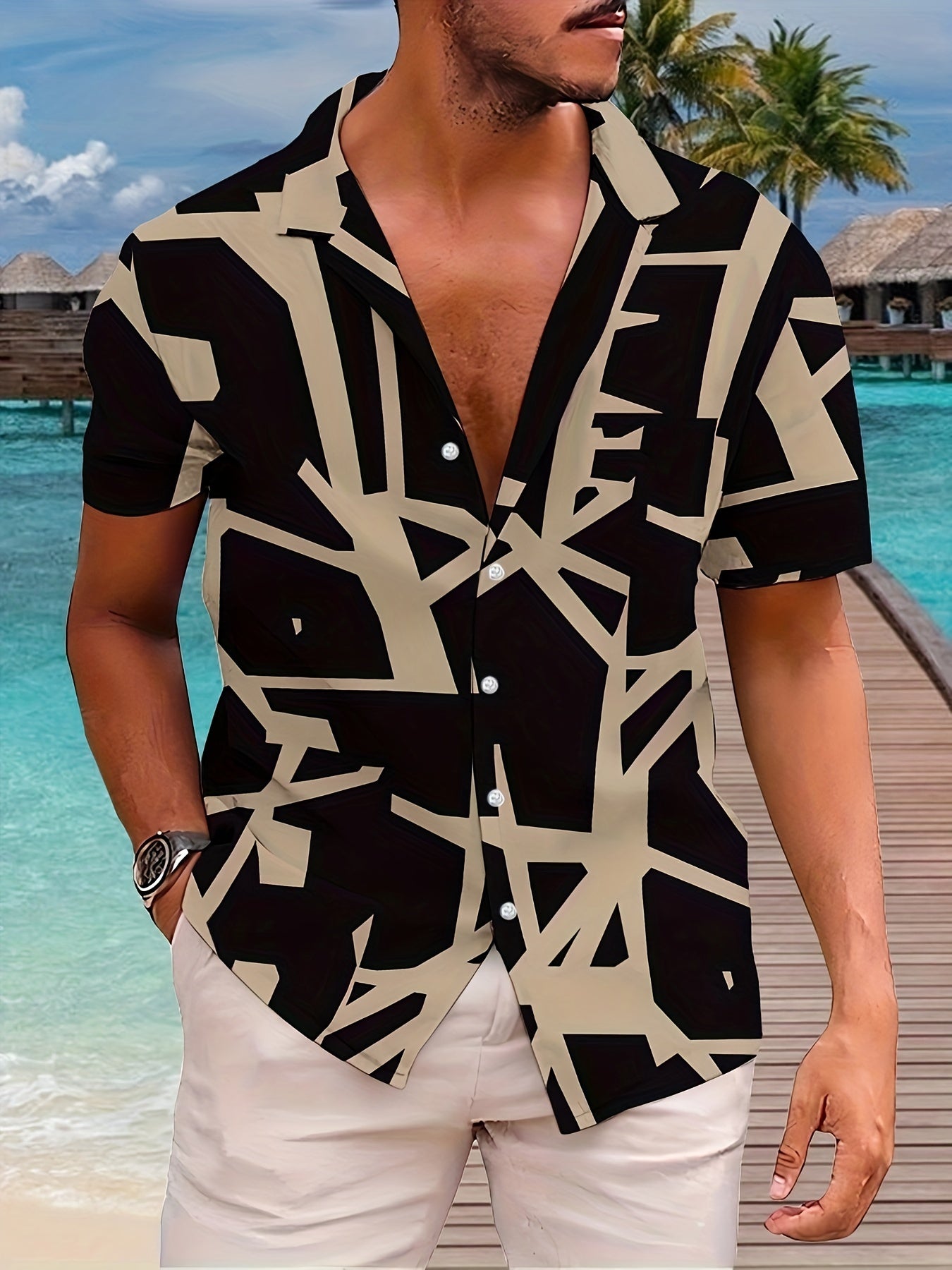 MEN'S 3D PRINT COMFORTABLE FIT TRENDY SUMMER SHIRT
