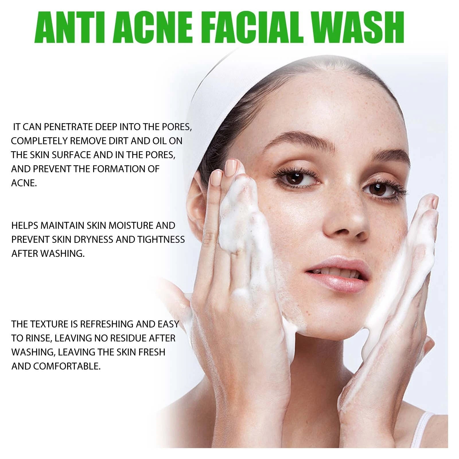 مرحبًا! غسول الوجه المضاد لحب الشباب من أمينو للتنظيف العميق 100 جرام