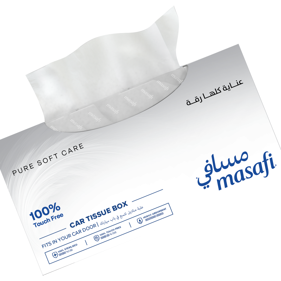 علبة مناديل سيارة مكونة من طبقتين من مسافي 70 ورقة