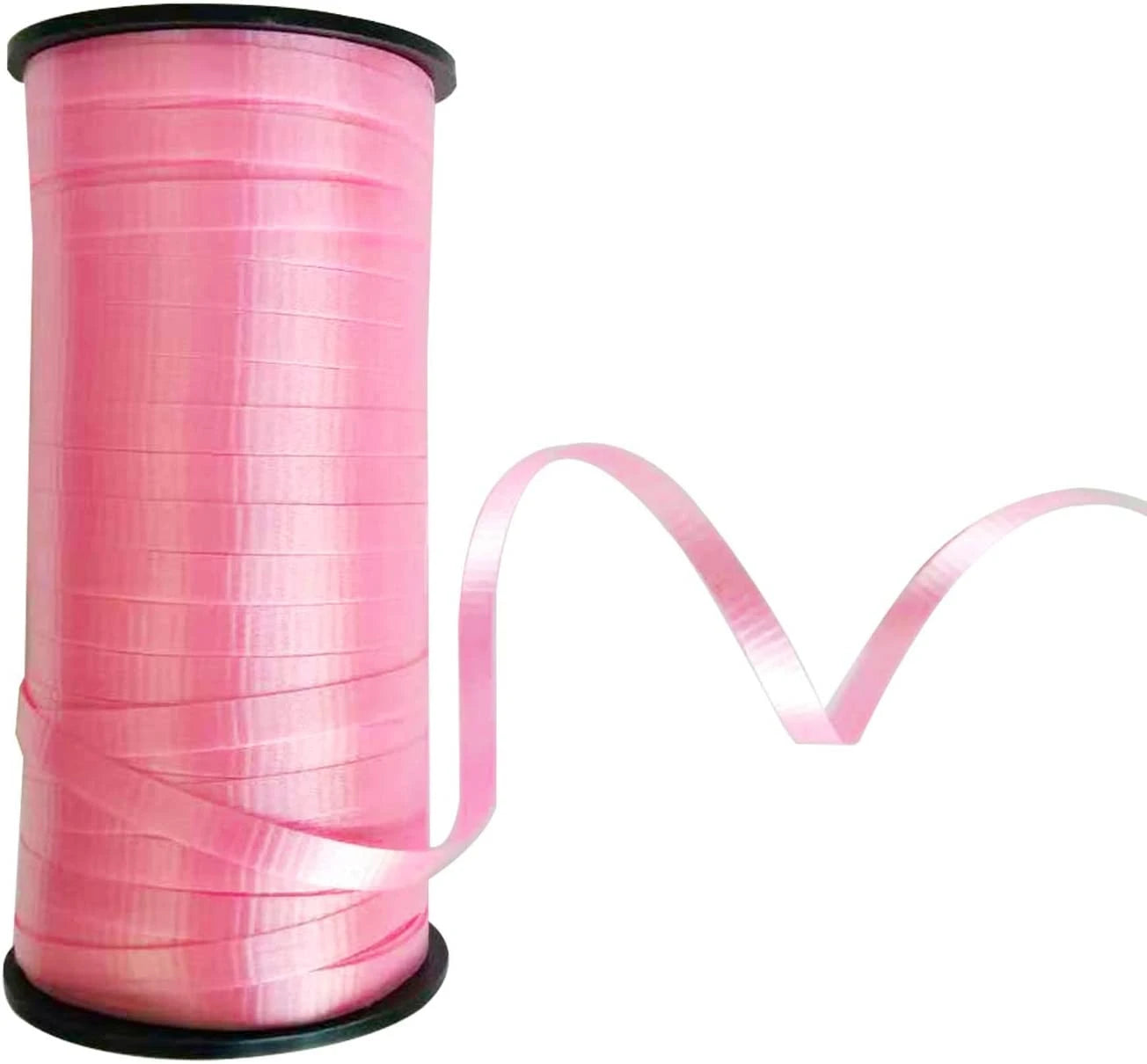 ROSYMOMENT  METALLIC CRIMPED RIBBON PINK COLOR 500 YARD (457 MTRS)