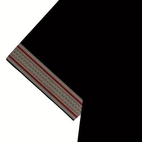 MEN'S STYLISH GEOMETRIC DESIGN POLYESER BLEND HALF SLEEVE T-SHIRT