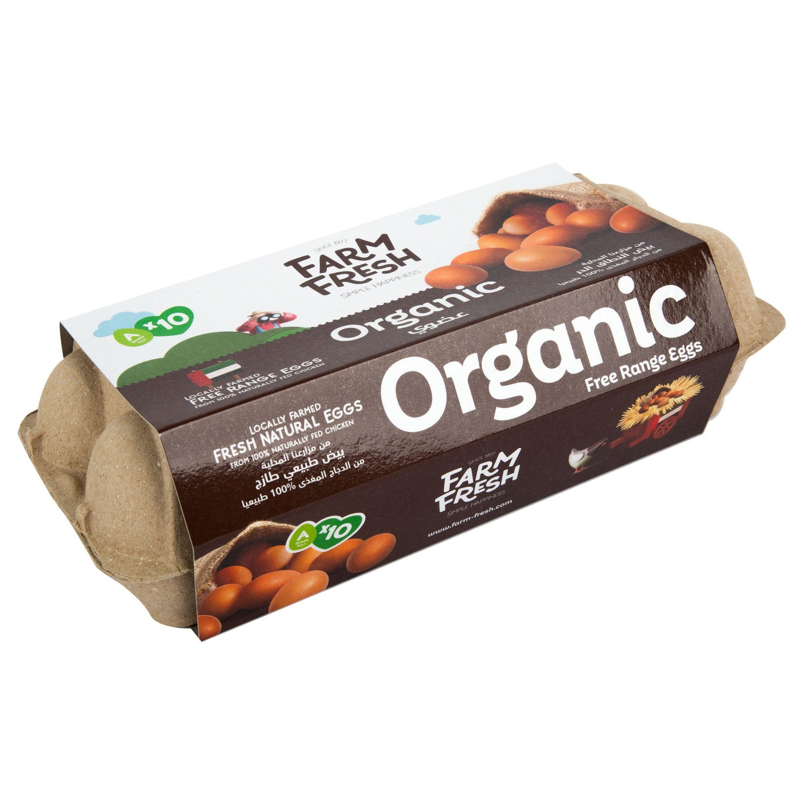 FARM FRESH ORGANIC FRESH NATURAL EGGS 10PCS