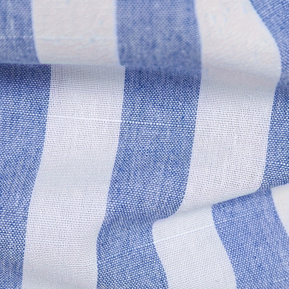 MEN'S SHORT SLEEVE VERTICAL STRIPES REGULAR FIT SHIRT