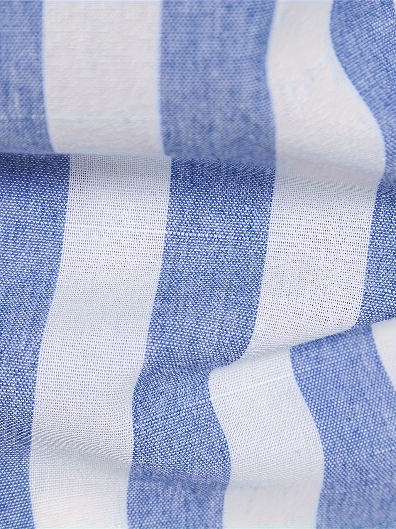 MEN'S SHORT SLEEVE VERTICAL STRIPES REGULAR FIT SHIRT