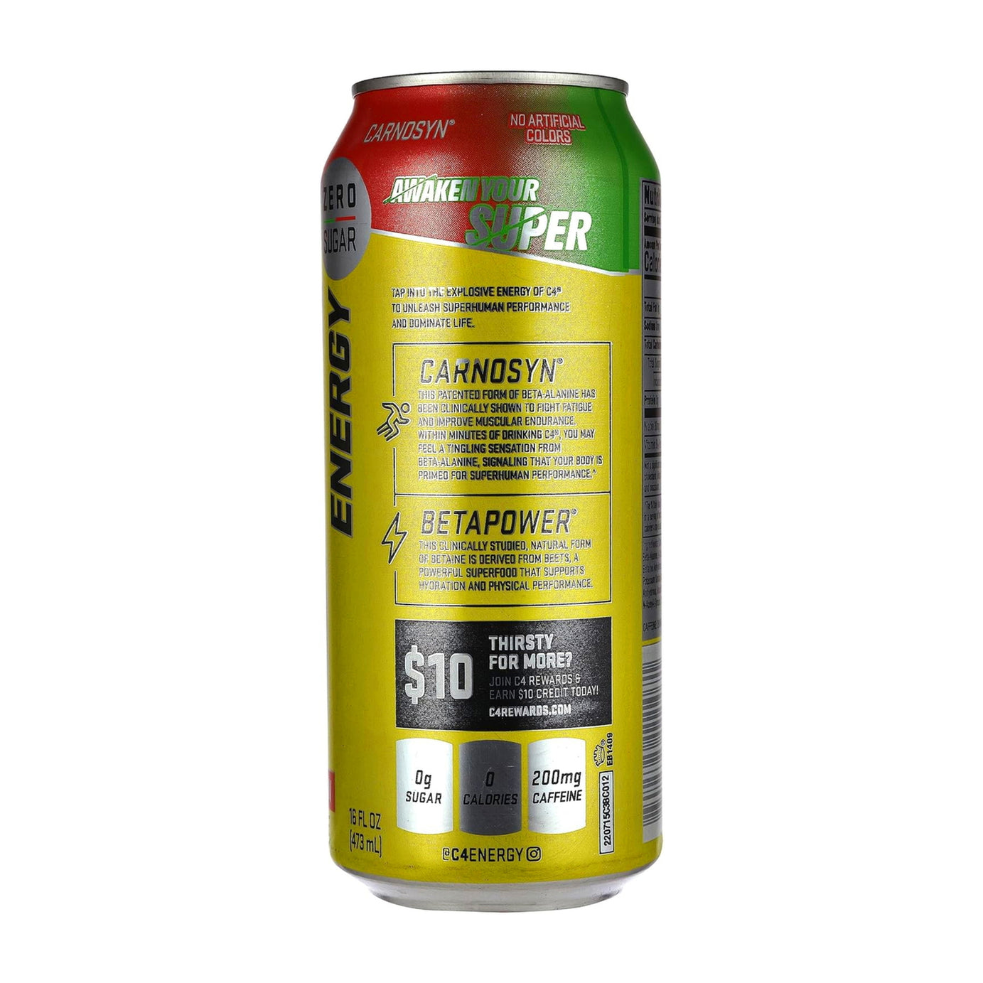 مشروب الطاقة C4 الخالي من السكر 473 مل