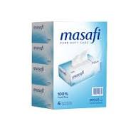 مناديل الوجه البيضاء بيور سوفت كير من ماسافي مكونة من طبقتين
