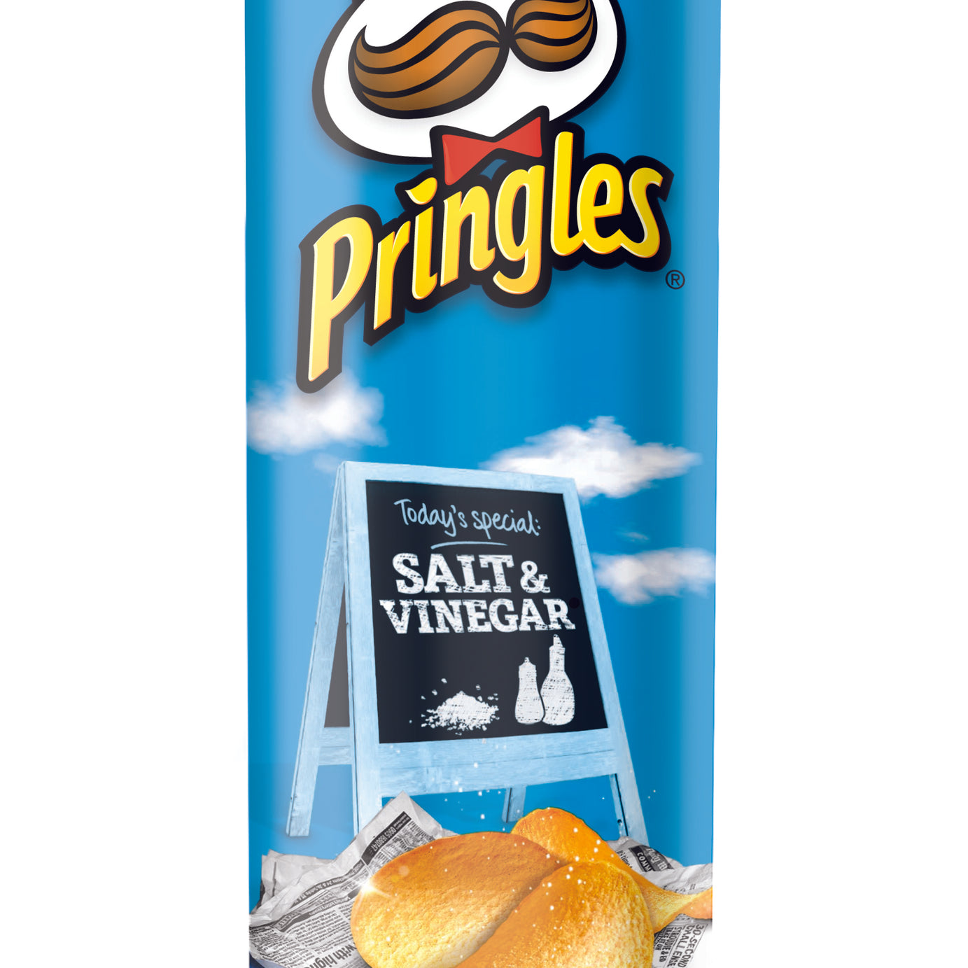 PRINGLES SALT & VINEGAR FLAVOURED CRISPS