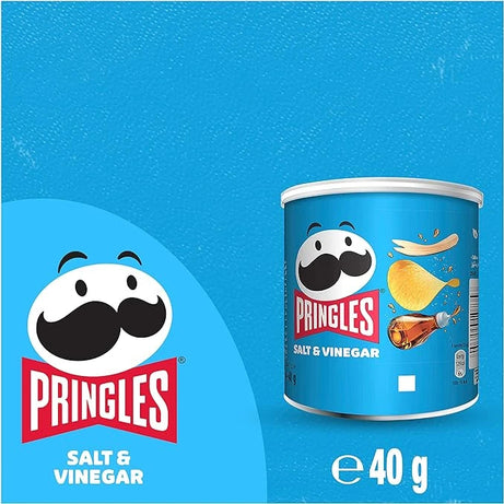 PRINGLES SALT & VINEGAR FLAVOURED CRISPS