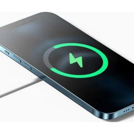 محول WIWU MAGSAFE اللاسلكي العالمي QI المغناطيسي الأبيض بقوة 15 وات