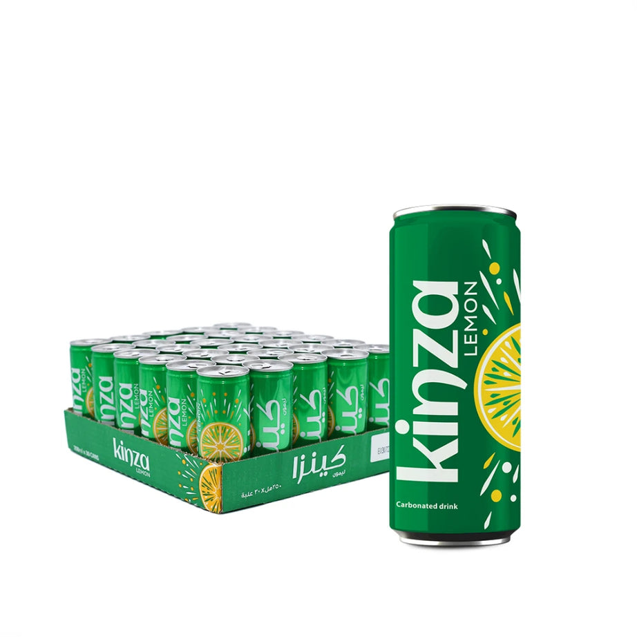 KINZA LEMON CARBONATED CAN SOFT DRINK