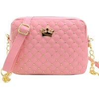 حقيبة كروس بودي قابلة للفصل باللون الوردي