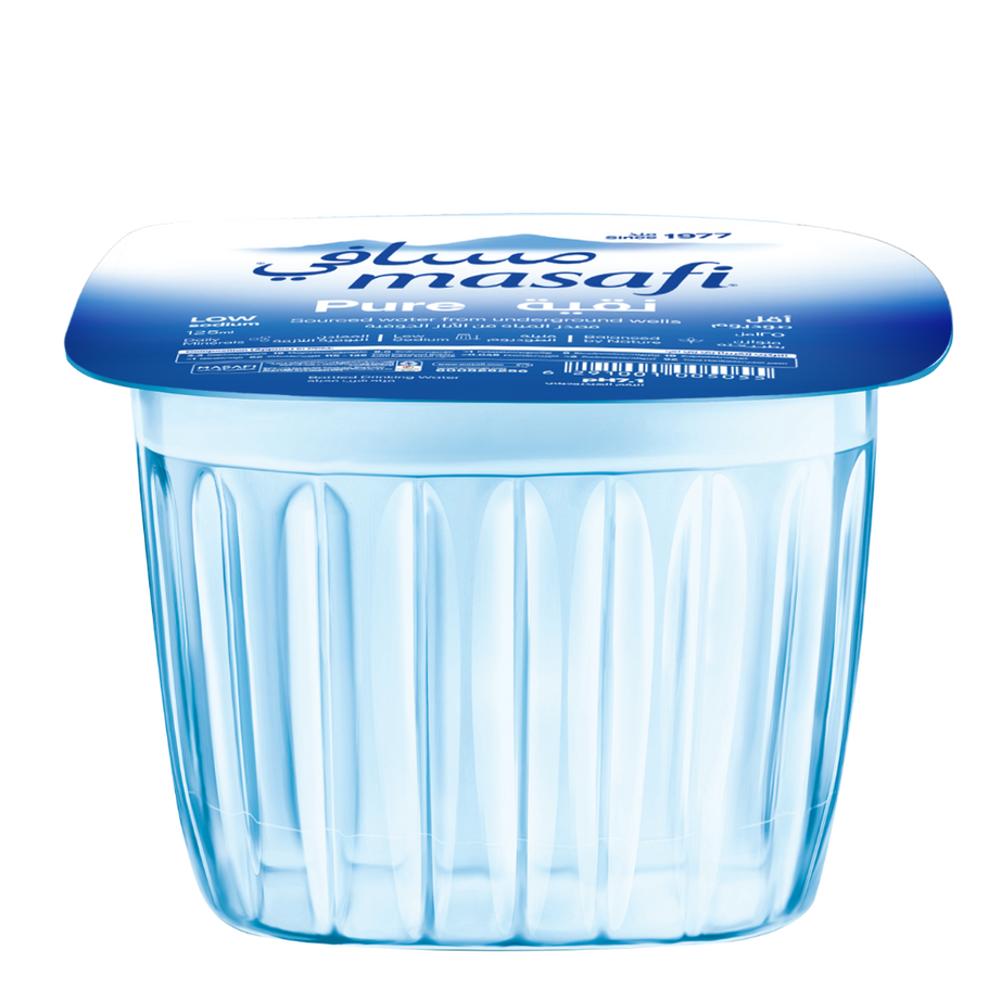 مياه طبيعية نقية قليلة الصوديوم من مسافي 125 مل/45 كوب